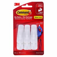 3M Command Small Utility Hooks x 6 (17002-6)