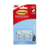 Command Small Utensil Hooks Clear x 3 (17067CLR)