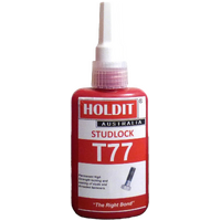 Loctite 277 Equivalent T77 STUDLOCK: High-Strength Threadlocker for Large Diameter Bolts, 25mm+ 50ml