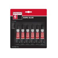 Universal Super Glue Bonds In Seconds 6 tubes x 3g